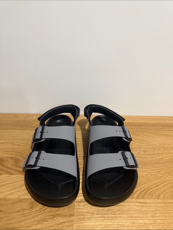 Birkenstock brand new size 9 Mogami Terra Men\'s Two-Strap Black & Gray main image 6